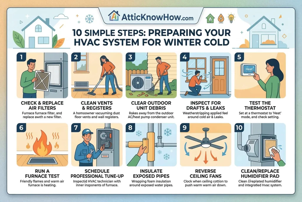How to Prepare Your HVAC System for Winter Cold in 10 Simple Steps